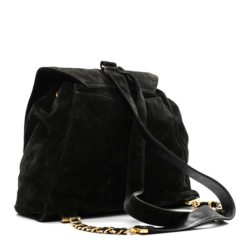 Chanel Suede Cc Drawstring Backpack #231877c19b - image 3